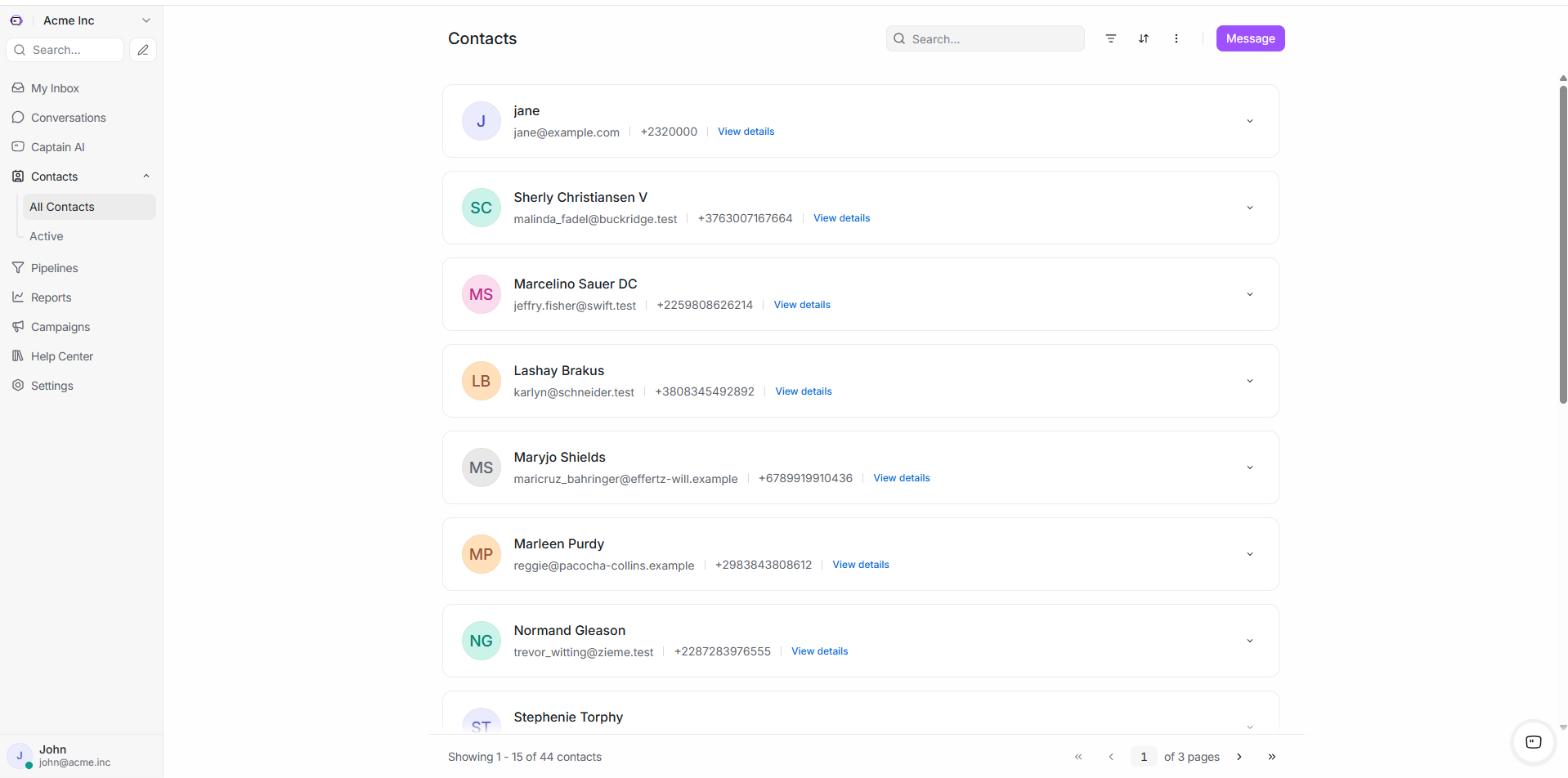 Contacts & CRM
